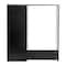 Flash Furniture Lotus Mini Fridge Bookshelf Storage Station Organizer with Cubbies in Black NAN-17300-BK-GG - alternate 5